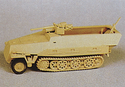Military - Former German Army WWII - SdKfz 251 Series Half-Tracks -- 251/10 Armored Personnel Carrier with Pak 36 Anti-Tank Gun