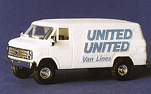 Chevrolet Delivery Vans -- United Van Lines (white, Blue Lettering)