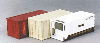 20' Container Set -- 2 Box Vans (USAR), 1 Reefer Unit (Trans Ocean TOLU)