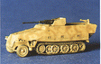 Military - Former German Army WWII - SdKfz 251 Series Half-Tracks -- 251/17 Armored Personnel Carrier with Self-Propelled Anti-Aircraft Gun
