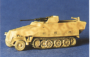 Military - Former German Army WWII - SdKfz 251 Series Half-Tracks -- 251/17 Armored Personnel Carrier with Self-Propelled Anti-Aircraft Gun