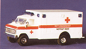 Chevrolet Ambulance - Emergency -- German Red Cross (DRK); Fulda, Hesse (white, Red Stripe & Crosses)