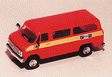 Chevrolet Van SDA - Emergency - Fire Vehicles -- Fire Stockholm #102 (red, Yellow Stripe; "Call for Help: 112" Icons)
