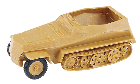 Military - Former German Army WWII - SdKfz 250 Series Half-Tracks -- 250/1 Light Armored Personnel Carrier (Early Model)