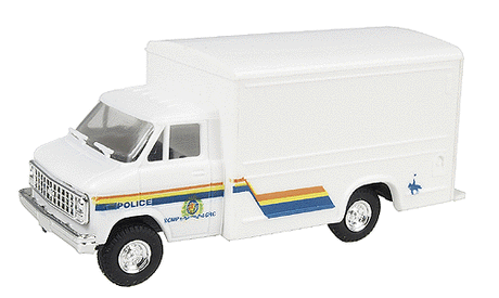 Chevrolet 1-Ton Box Van - Emergency - Police Vehicles -- Royal Canadian Mounted Police (white, Red & Blue Stripes)