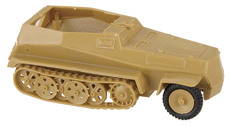 Military - Former German Army WWII - SdKfz 250 Series Half-Tracks -- 250/11 Armored Personnel Carrier with Heavy Anti-Tank Rifle