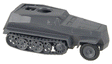 Military - Former German Army WWII - SdKfz 253 Series Half-Tracks -- 5 Light Armored Personnel Carrier - Command/Observation Unit (gray)