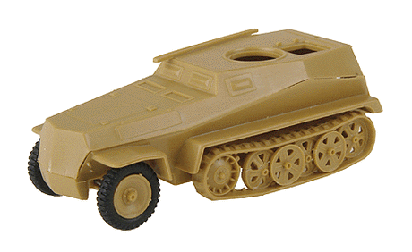Military - Former German Army WWII - SdKfz 253 Series Half-Tracks -- 253/5 Armored Personnel Carrier Observation Vehicle with Enclosed Body