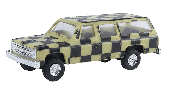 Chevrolet Suburban - Utility Vehicles -- Airport "Follow Me" Escort (yellow, black Checkerboard Pattern)