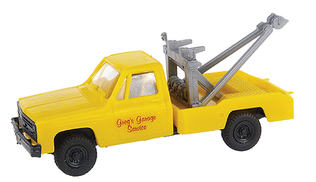 Chevrolet Wreckers -- Greg's Garage Service (yellow, gray; Red Lettering) Tow Truck