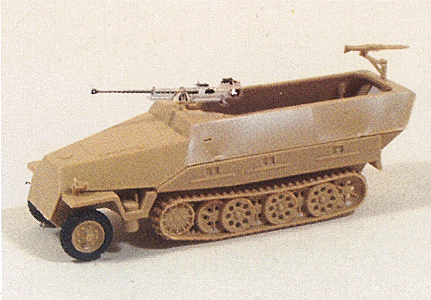Military - Former German Army WWII - SdKfz 251 Series Half-Tracks -- 251/1 Armored Personnel Carrier with Self-Propelled Anti-Tank Gun