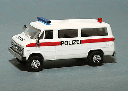 Chevrolet Van - Emergency - Police Vehicles -- Zurich, Switzerland Police (blue, white; German Lettering)