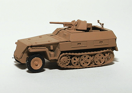 Military - Former German Army WWII - SdKfz 250 Series Half-Tracks -- 250/3 Armored Personnel Carrier - Recoinnaissance Vehicle