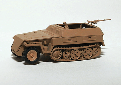 Military - Former German Army WWII - SdKfz 250 Series Half-Tracks -- 250/7 Armored Personnel Carrier with Self-Propelled Mortar