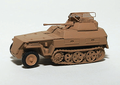 Military - Former German Army WWII - SdKfz 250 Series Half-Tracks -- 250/9 Armored Personnel Carrier with Open Turret & 2cm Kwk 38 Autocannon