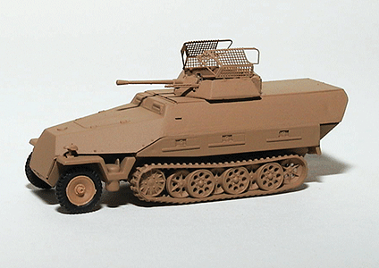 Military - Former German Army WWII - SdKfz 251 Series Half-Tracks -- 251/23 Armored Personnel Carrier Model D with Open Top Turret & 2cm KwK Cannon