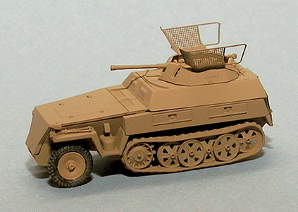 Former German Army WWII - SdKfz 250 Series Half-Tracks -- 250/9 nA Armored Personnel Carrier - Reconnaissance Unit with Old Open Turret