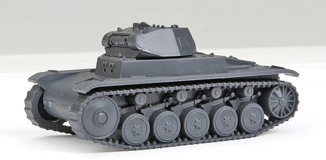 Former German Army WWII - Light Tanks; SdKfz 121/PzKpfw II -- Model C (gray)