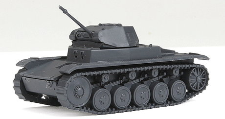 Former German Army WWII - Light Tanks; SdKfz 121/PzKpfw II -- Model A (gray)