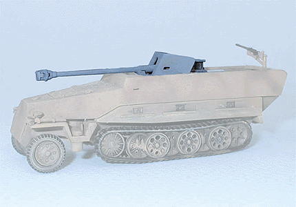 Military - Former German Army WWII - SdKfz 251 Half-Track Conversion Parts -- 7.5cm Pak 40 Anti-Tank Gun for SdKfz 251/22