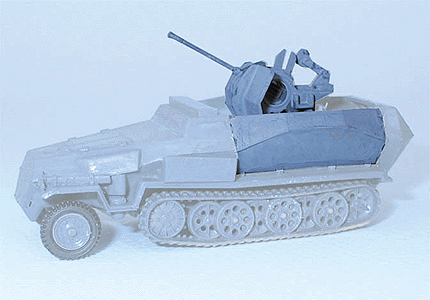 Military - Former German Army WWII - SdKfz 251 Half-Track Conversion -- 2cm Anti-Aircraft Cannon for SdKfz 251/17