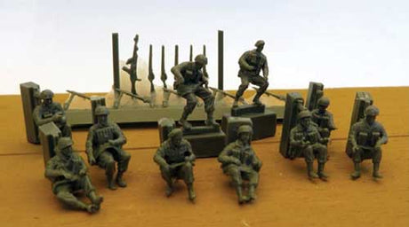Mounted British Paratroopers -- Unpainted Cast Resin pkg(10)