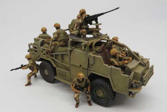 Modern British Army Infantry - Mounted -- Unpainted pkg(7)