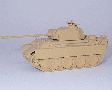 Military - Former German Army WWII - Main Battle Tank (Plastic) -- Sd.Kfz. 171 Panther Model G with FG 1250 Infra-Red Scope & Searchlight