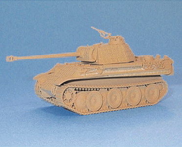 Military - Former German Army WWII - Main Battle Tank (Plastic) -- Sd.Kfz. 171 "Panther" Model G with Zimmerit (Anti-Mine Surface)