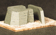 Military - Resin Structure Castings -- Large Atlantic Wall Bunker