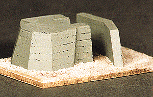 Military - Resin Structure Castings -- Large Atlantic Wall Bunker