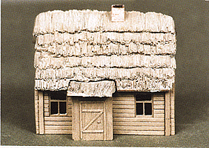 Military - Resin Structure Castings -- Russian Farmhouse Cottage (Intact)