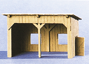 Military - Resin Structure Castings -- Open Wooden Shed