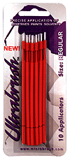 Microbrush Applicator Brushes - pkg(10) -- Ultra Brush (black)