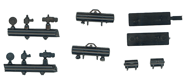 Passenger Car Parts -- Brake Gear for 2 Cars; Control Relay, Relay Valve, Combined & Supply Reservo