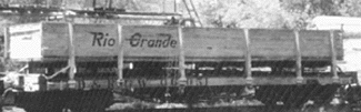 MOW tie & rail flat D&RGW