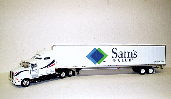 Kenworth T600 Sleeper w/53' Dry Van -- Wal-Mart Tractor, Sam's Club Trailer w/2011 Logo