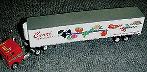 American Trucks - Tractor/Trailer - Peterbilt 3-Axle Cabover w/Sleeper -- w/53' Curtain Side Van Trailer Cerri Transport