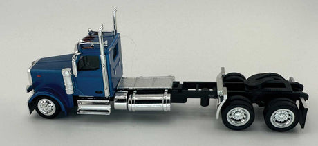 Peterbilt 589 2-Axle Day-Cab Semi Tractor - Assembled -- Metallic Blue-3