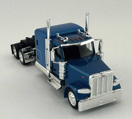 Peterbilt 589 72" Sleeper-Cab Semi Tractor - Assembled -- Metallic Blue-1
