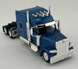 Peterbilt 589 Stand-Up Sleeper-Cab Semi Tractor - Assembled -- Metallic Blue-1