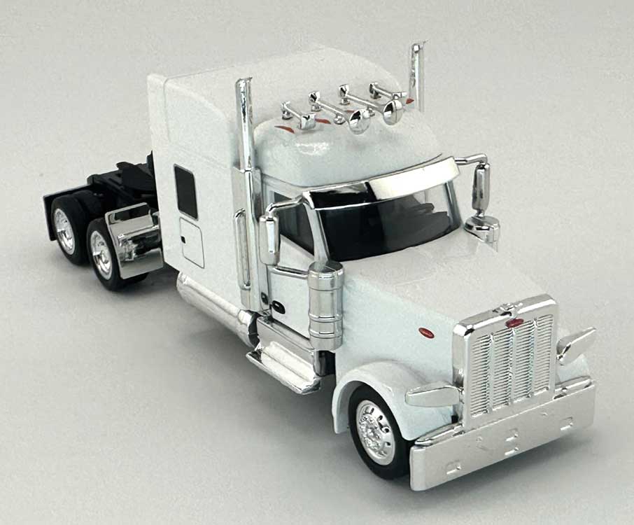 Peterbilt 589 Stand-Up Sleeper-Cab Semi Tractor - Assembled -- White-1