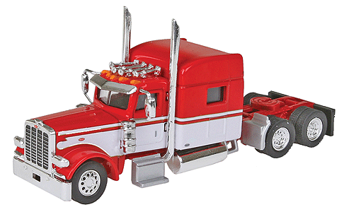 Peterbilt 389 with 70" Standup Sleeper -- Red,White (old school)