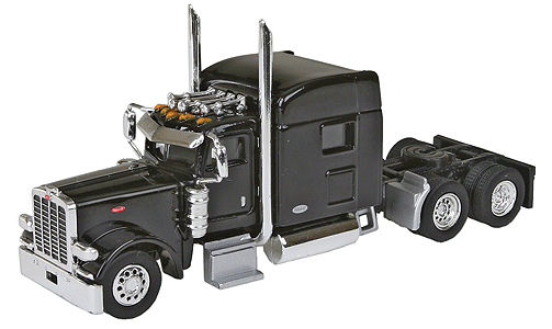Peterbilt 389 with 70" Standup Sleeper -- Black