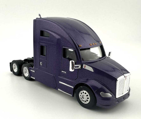 Kenworth T-680 Sleeper-Cab Semi Tractor - Assembled -- Purple