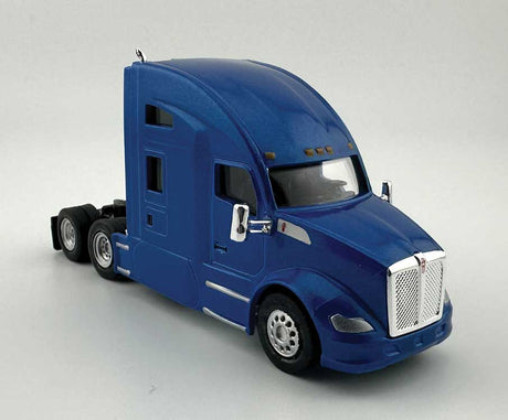 Kenworth T-680 Sleeper-Cab Semi Tractor - Assembled -- Metallic Blue