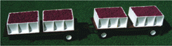 Trailers Only -- 24' Double Flatbeds w/Grape Tank Loads