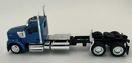 Kenworth 990 2-Axle Day-Cab Semi Tractor - Assembled -- Metallic Blue-3