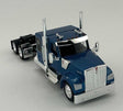 Kenworth 990 Flat-Top Sleeper-Cab Semi Tractor - Assembled -- Metallic Blue-1