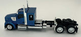 Kenworth 990 Flat-Top Sleeper-Cab Semi Tractor - Assembled -- Metallic Blue-3